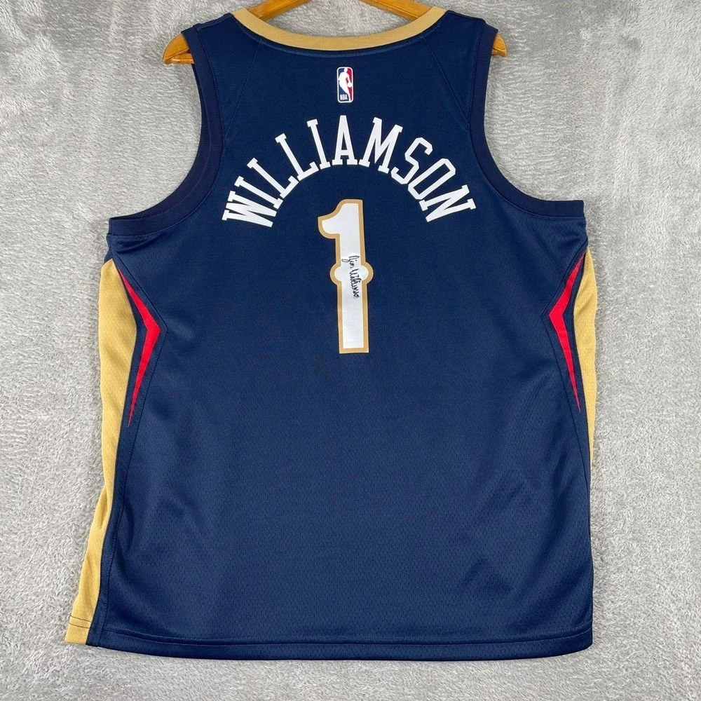 Nike‎ Zion Williamson Pelicans Basketball Jersey Mens XL Blue Swingman NBA
